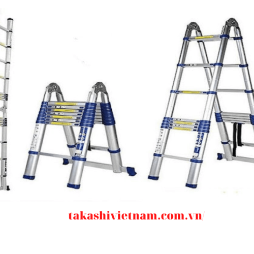 Thang rút chữ A 2,5m cao cấp tiện lợi, bền chắc