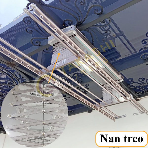 Nan treo đồ giàn phơi tự động